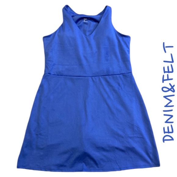 Gap Fit Royal Blue Active Tank Dress w/ Built in Shorts and Shelf Bra | NEW/NWT! - Picture 6 of 10